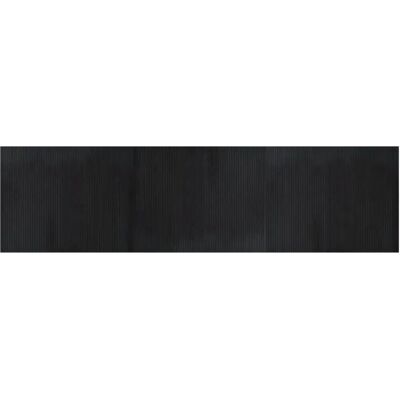 vidaXL Alfombra de Bambú Negra 80x300cm - Tapiz de Piso y Pasillo vidaXL Alfombra de Bambú Negra 80x300cm - Tapiz de Piso y Pasillo