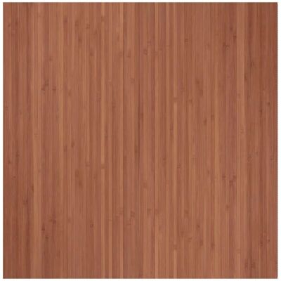 vidaXL 100x100 cm Brauner Bambus Teppich - Natürlich, Wasserabweisend, Rutschfest - Teppich vidaXL 100x100 cm Brauner Bambus Teppich - Natürlich, Wasserabweisend, Rutschfest - Teppich