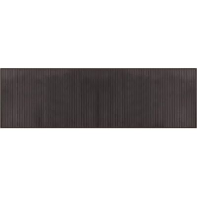 vidaXL Dark Brown Bamboo Rectangular Rug - Floor Mat, 60x200 cm vidaXL Dark Brown Bamboo Rectangular Rug - Floor Mat, 60x200 cm
