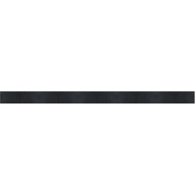 vidaXL Black Bamboo Rectangular Rug - 60x1000 cm vidaXL Black Bamboo Rectangular Rug - 60x1000 cm
