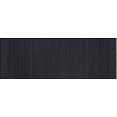 vidaXL Bamboo Rug - 70x200 cm - Black - Rectangular - Durable vidaXL Bamboo Rug - 70x200 cm - Black - Rectangular - Durable