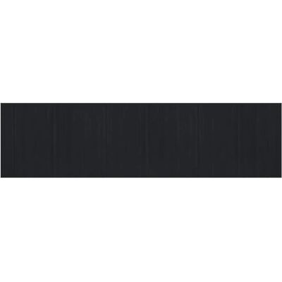 vidaXL Sort Bambus 80x300cm Tæppe - Naturlig, Holdbart, Anti-slip vidaXL Sort Bambus 80x300cm Tæppe - Naturlig, Holdbart, Anti-slip