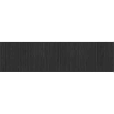 vidaXL Rechteckiger Teppich Grau - 80x300 cm Bambus - Teppich vidaXL Rechteckiger Teppich Grau - 80x300 cm Bambus - Teppich