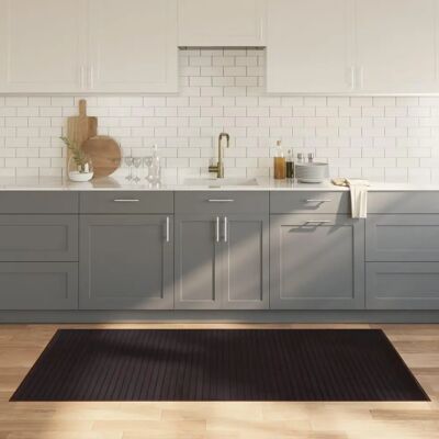 vidaXL Dunkelbrauner Bambus 100x200 cm Teppich - Fußmatte vidaXL Dunkelbrauner Bambus 100x200 cm Teppich - Fußmatte