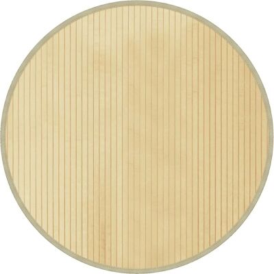 vidaXL Runder hell natur Bambus Teppich 80 cm vidaXL Runder hell natur Bambus Teppich 80 cm