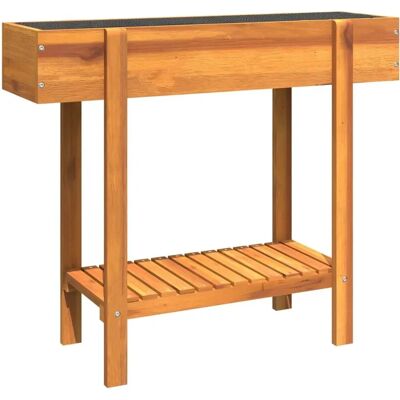vidaXL Garten Hochbeet Außen Pflanzer Massives Akazienholz - Hochbeet Garten vidaXL Garten Hochbeet Außen Pflanzer Massives Akazienholz - Hochbeet Garten
