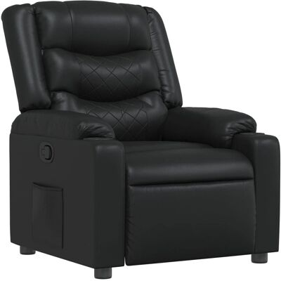 Chaise d'accent VidaXL - Noir - Fauteuil inclinable Chaise d'accent VidaXL - Noir - Fauteuil inclinable