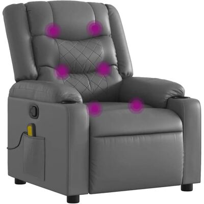 VidaXL Accent Chair - Handmatige Massage Grijs VidaXL Accent Chair - Handmatige Massage Grijs