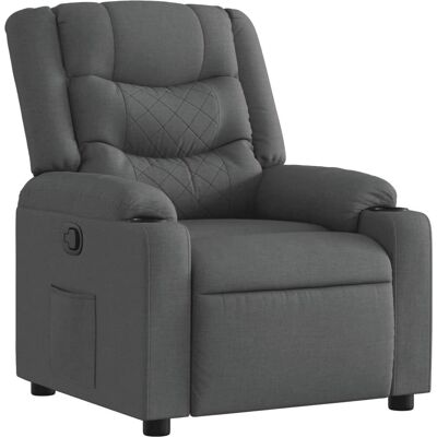 Fauteuil Reclinable VidaXL, Gris Foncé - 135° Fauteuil Reclinable VidaXL, Gris Foncé - 135°