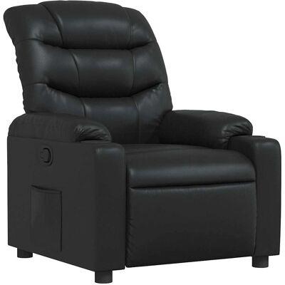 vidaXL Fauteuil inclinable en similicuir noir - Recliner Chair - Publicité vidaXL Fauteuil inclinable en similicuir noir - Recliner Chair - Publicité