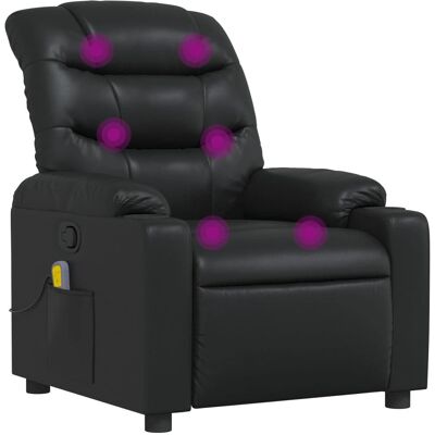 Vidaxl - Massagestoel in kunstleer zwart - Model 719667 Vidaxl - Massagestoel in kunstleer zwart - Model 719667