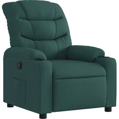 Chaise d'accent VidaXL - Fauteuil inclinable vert foncé - Publicité Chaise d'accent VidaXL - Fauteuil inclinable vert foncé - Publicité