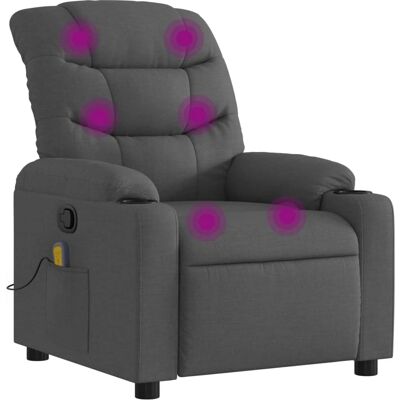 Fauteuil de massage VidaXL - Gris foncé Fauteuil de massage VidaXL - Gris foncé