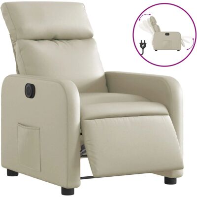 VidaXL Akzentstuhl - Manuelle Relaxliege in Creme VidaXL Akzentstuhl - Manuelle Relaxliege in Creme