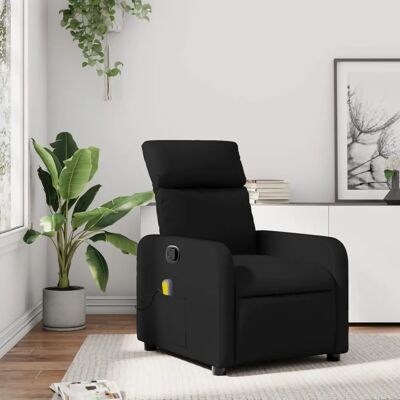 Fauteuil de massage inclinable vidaXL - Noir - Publicité Fauteuil de massage inclinable vidaXL - Noir - Publicité