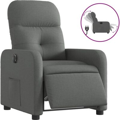 vidaXL Accentstol - Manuel Recliner, Grå, 135° vidaXL Accentstol - Manuel Recliner, Grå, 135°
