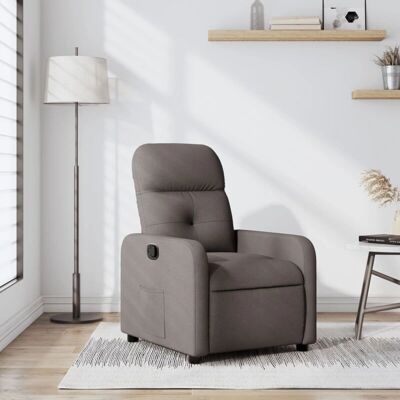 vidaXL Relaxsessel Taupe Mit Massage - Manuelles Neigesystem vidaXL Relaxsessel Taupe Mit Massage - Manuelles Neigesystem
