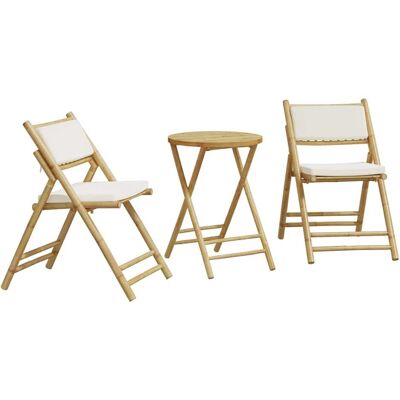 VidaXL Gartenmöbel Set - Bambustisch und Stühle VidaXL Gartenmöbel Set - Bambustisch und Stühle