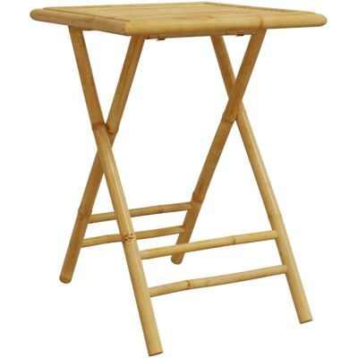 vidaXL 75 cm Bambus Klapptisch - Gartentisch vidaXL 75 cm Bambus Klapptisch - Gartentisch