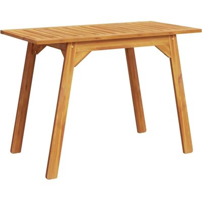vidaXL Stół ogrodowy - Lite drewno akacjowe - 110x56x75 cm vidaXL Stół ogrodowy - Lite drewno akacjowe - 110x56x75 cm