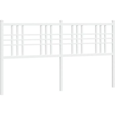 vidaXL Weißes Metall 180cm Kopfteil - Kopfteil vidaXL Weißes Metall 180cm Kopfteil - Kopfteil