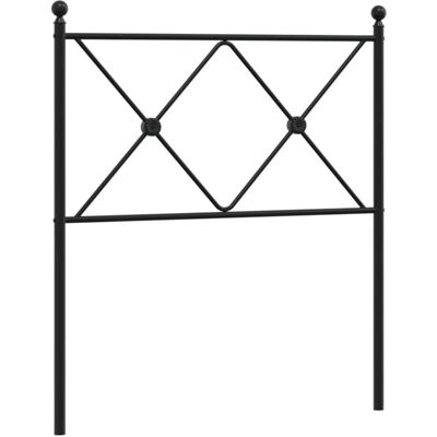 vidaXL Schwarzes 75cm Metallkopfteil - Kopfteil vidaXL Schwarzes 75cm Metallkopfteil - Kopfteil