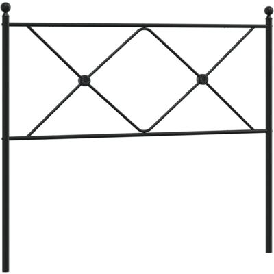 vidaXL Schwarzes Metall-Kopfteil 100 cm - Kopfteil vidaXL Schwarzes Metall-Kopfteil 100 cm - Kopfteil