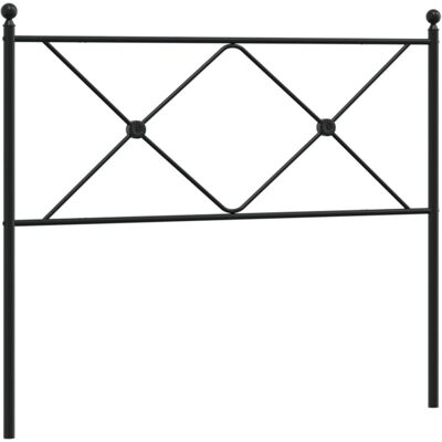 vidaXL Metall Kopfteil Schwarz 107 cm - Kopfteil vidaXL Metall Kopfteil Schwarz 107 cm - Kopfteil