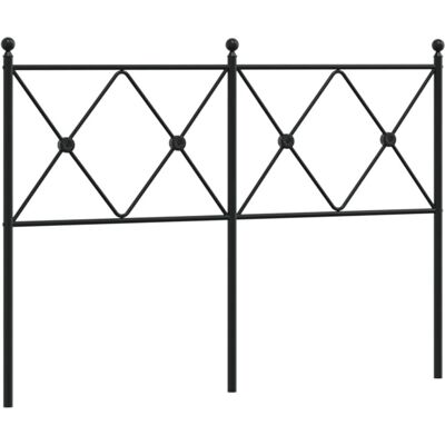 vidaXL Metallipääty Musta 120 cm - Sängynpääty vidaXL Metallipääty Musta 120 cm - Sängynpääty