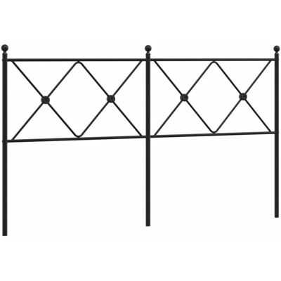 vidaXL Schwarzes Metallschadel 193 cm - Kopfteil vidaXL Schwarzes Metallschadel 193 cm - Kopfteil