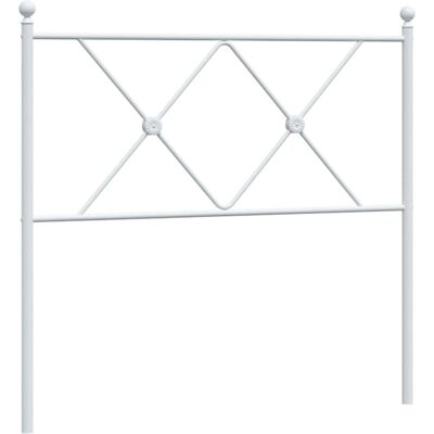 vidaXL Headboard Metal White 90 cm - Headboard vidaXL Headboard Metal White 90 cm - Headboard
