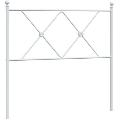 vidaXL Weißes Metall-Kopfteil 120 cm - Kopfteil vidaXL Weißes Metall-Kopfteil 120 cm - Kopfteil