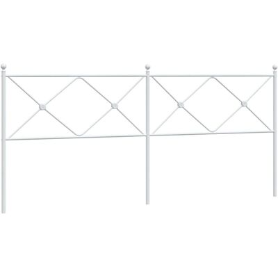 vidaXL Wit hoofdbord - 200 cm - Bedframe accessoire vidaXL Wit hoofdbord - 200 cm - Bedframe accessoire