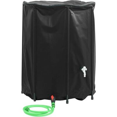 vidaXL Wasserbehälter mit Hahn Faltbarer Wasserspeicher 750 L PVC vidaXL Wasserbehälter mit Hahn Faltbarer Wasserspeicher 750 L PVC