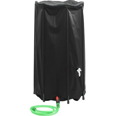 vidaXL Vandbeholder 250 L Foldbar PVC Sort vidaXL Vandbeholder 250 L Foldbar PVC Sort