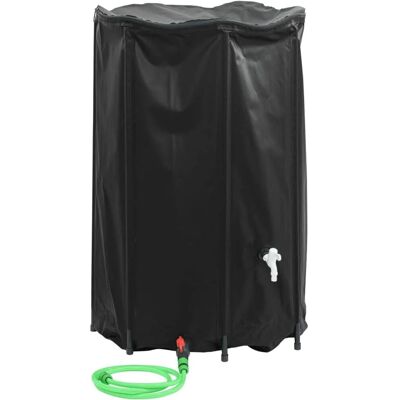 vidaXL Wasserbehälter mit Hahn Faltbar 1000 L PVC - Wasserspeicher vidaXL Wasserbehälter mit Hahn Faltbar 1000 L PVC - Wasserspeicher