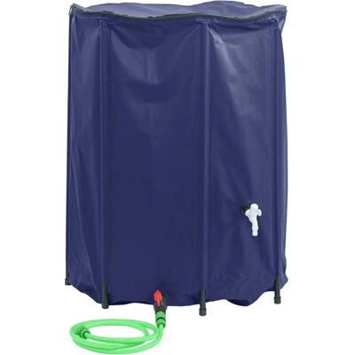 vidaXL Wasserbehälter mit Hahn Faltbar 1350 L PVC - Wasserspeicher vidaXL Wasserbehälter mit Hahn Faltbar 1350 L PVC - Wasserspeicher