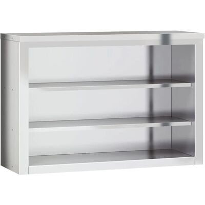 vidaXL Wand-Schrank mit Regalen - Edelstahl Küchenaufbewahrung vidaXL Wand-Schrank mit Regalen - Edelstahl Küchenaufbewahrung