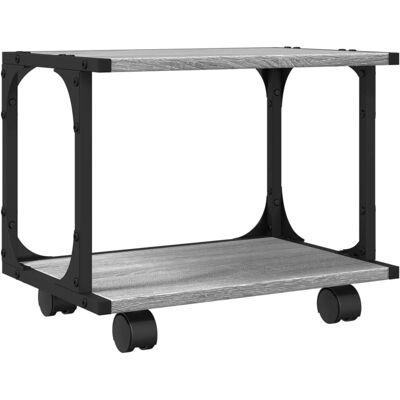 vidaXL Druckerständer 2-Tier Grau Sonoma - Drucker Tisch vidaXL Druckerständer 2-Tier Grau Sonoma - Drucker Tisch
