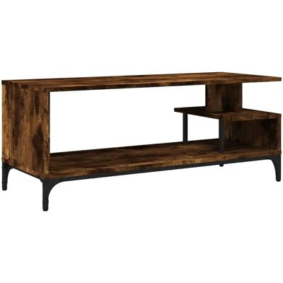 vidaXL Savunottu tammi TV-kaappi - TV-taso - 102x40x41 cm - Teollisuustyyli vidaXL Savunottu tammi TV-kaappi - TV-taso - 102x40x41 cm - Teollisuustyyli