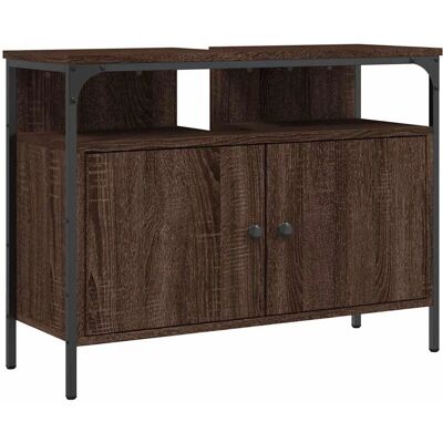 vidaXL Badkamer wastafel kast Bruine Eik - Wastafel kast vidaXL Badkamer wastafel kast Bruine Eik - Wastafel kast