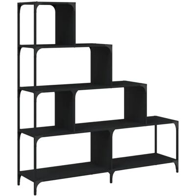 vidaXL 842476 Étagère noire à 4 marches - Étagère - Publicité vidaXL 842476 Étagère noire à 4 marches - Étagère - Publicité