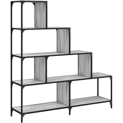vidaXL 842479 Wohnzimmer Bücherregal - 4-stufig, Grau Sonoma, Holzwerkstoff vidaXL 842479 Wohnzimmer Bücherregal - 4-stufig, Grau Sonoma, Holzwerkstoff