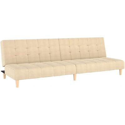 VidaXL Sovesofa - Creme - 2-i-1 Ombygning 200x84.5cm VidaXL Sovesofa - Creme - 2-i-1 Ombygning 200x84.5cm