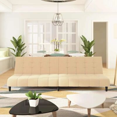 vidaXL Fløjlsofa med sovesofa - 2-personers - Elegant & Komfortabel vidaXL Fløjlsofa med sovesofa - 2-personers - Elegant & Komfortabel