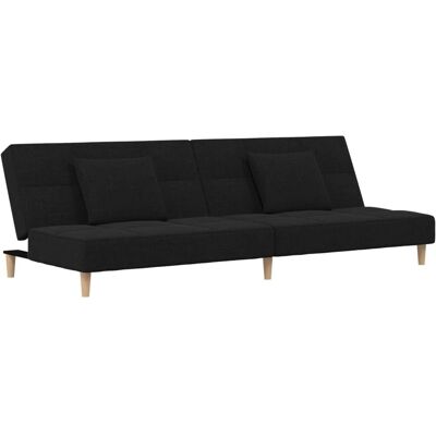 vidaXL Sovesofa 2-i-1 Sort vidaXL Sovesofa 2-i-1 Sort