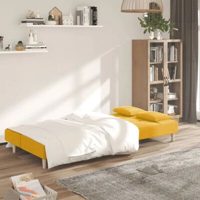 VIDAXL Gul 2-personers sovesofa - Sovesofa VIDAXL Gul 2-personers sovesofa - Sovesofa