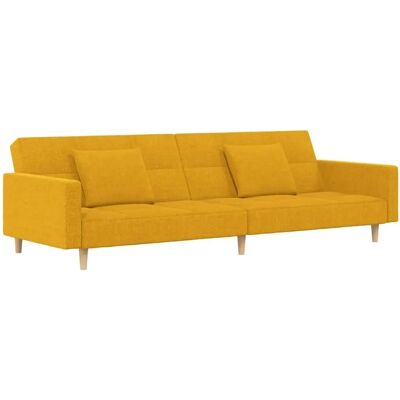 VIDAXL Gul 2-i-1 Sovesofa - Sofá-cama 2 lugares com duas almofadas VIDAXL Gul 2-i-1 Sovesofa - Sofá-cama 2 lugares com duas almofadas