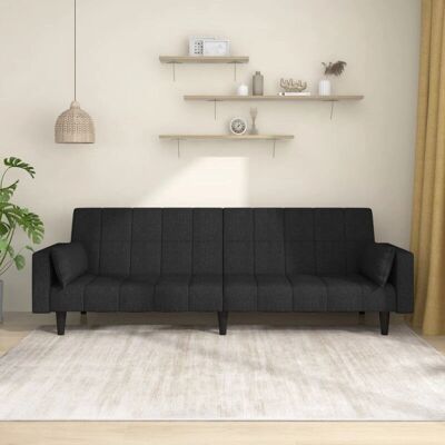vidaXL Sorte 2-i-1 Sovesofa vidaXL Sorte 2-i-1 Sovesofa