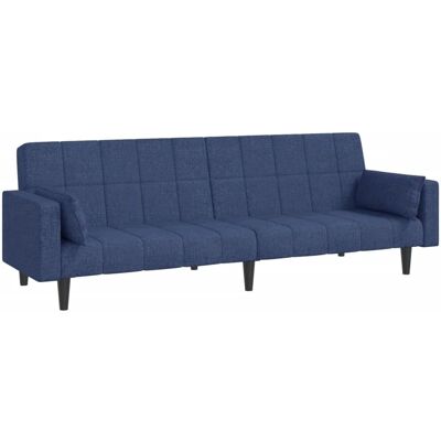 Canapé-Lit vidaXL - Bleu, 2-en-1, 220x84.5x69 cm - Publicité Canapé-Lit vidaXL - Bleu, 2-en-1, 220x84.5x69 cm - Publicité